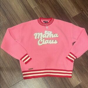 NWT Simply Southern Pink Mama Claus Sweater